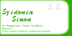 szidonia simon business card